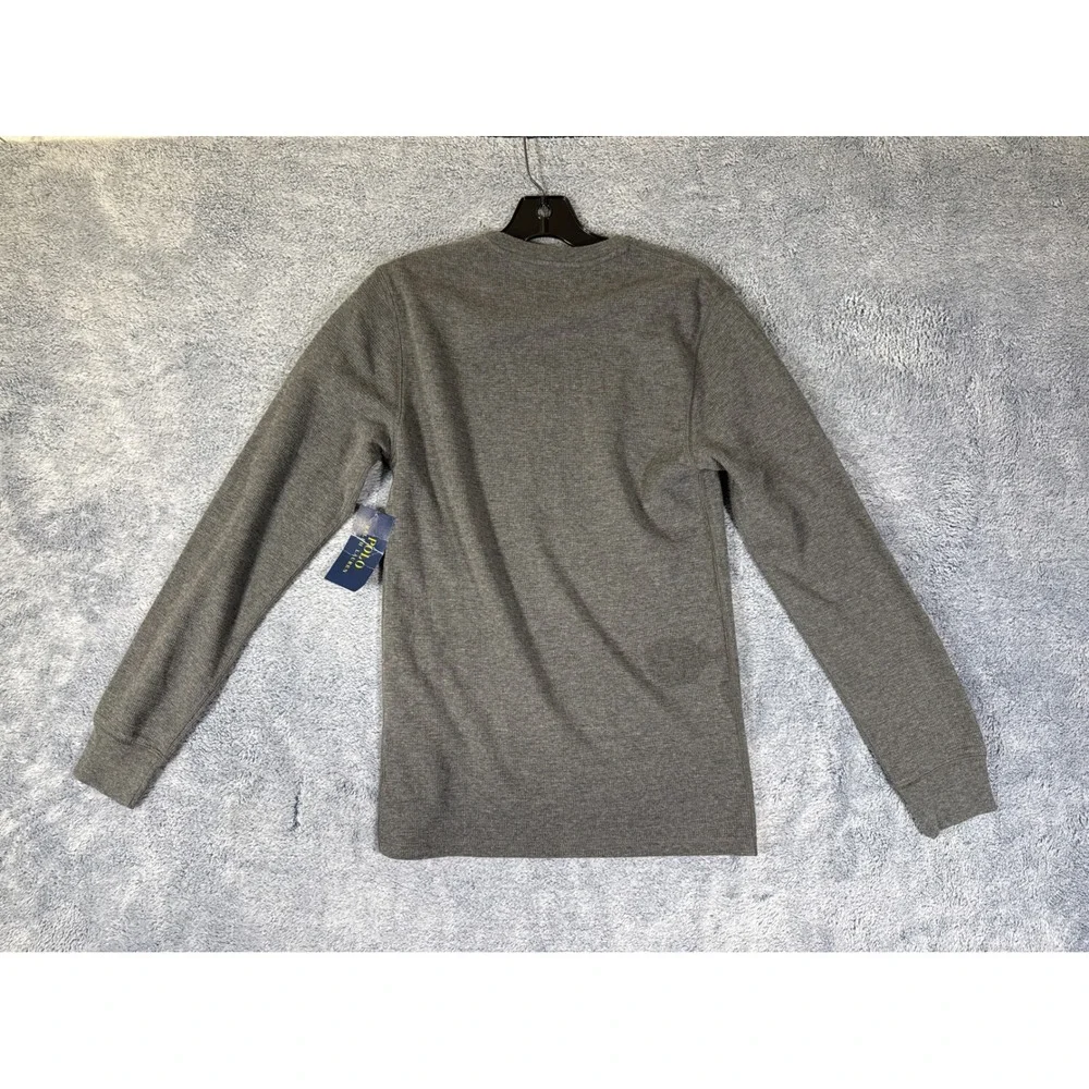 Polo Ralph Lauren Mens Gray Waffle Knit Thermal Sleepwear Shirt S MPW03F